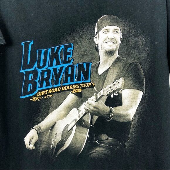 LUKE BRYAN Country Music 2013 Concert Tour Tee Dirt Road Diaries - Picture 3 of 6